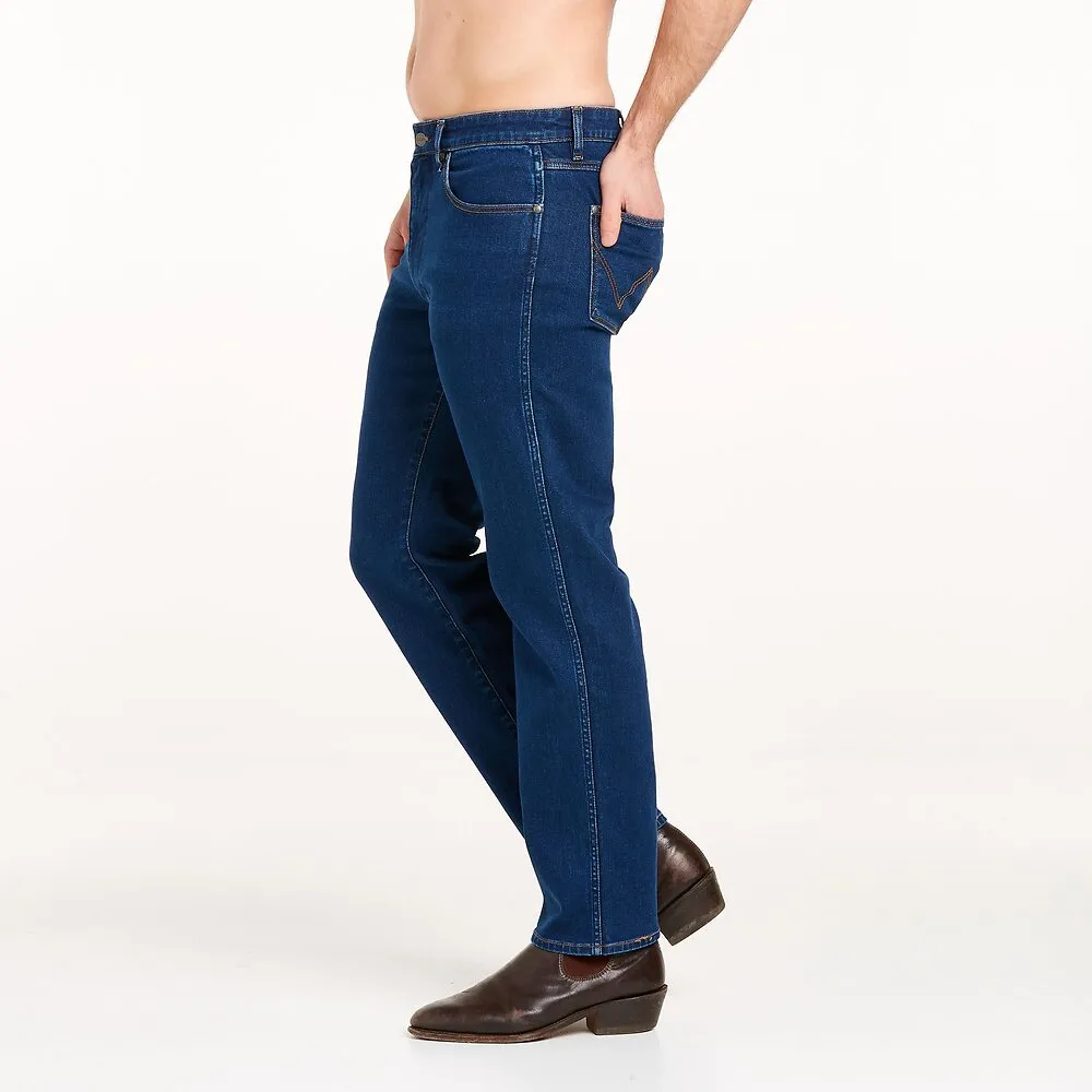 Wrangler Classic Slim Straight Mens Jeans Double Rinse